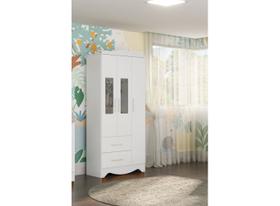 Guarda Roupa Provençal Moveis Peroba Clara MDF 03 portas