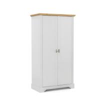 Guarda-Roupa Retrô Édez Moscow, 2 Portas, Madeira Maciça, Off White Guarda-Roupa Retrô Édez Moscow, 2 Portas, Madeira Maciça, Off White