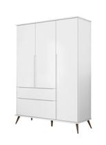 Guarda Roupa Retro Melinda 3 Portas Branco - FbABY