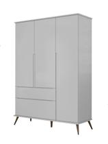 Guarda Roupa Retro Melinda 3 Portas Cinza - FbABY Guarda Roupa Retro Melinda 3 Portas Cinza - FbABY