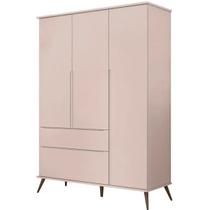 Guarda Roupa Retro Melinda 3 Portas E 2 Gavetas 100% Mdf - Phoenix Baby