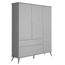 Guarda Roupa Retro Melinda 3 Portas E 2 Gavetas com corrediças Telescópicas Guarda Roupa Retro Melinda 3 Portas E 2 Gavetas com corrediças Telescópicas