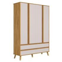 Guarda Roupa Retro Théo 04 portas MDF Moveis Peroba