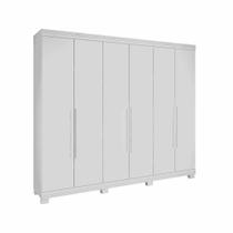 Guarda Roupa Rimo Guarapari 6 Portas 7 Gavetas 100% MDF Branco