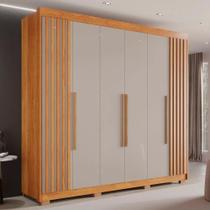 Guarda Roupa Ripado com 6 Portas e 6 Gavetas Granada-Sallêto