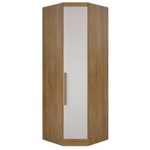 Guarda Roupa Rizon Módulo Canto Oblíquo 1 Porta Novo Horizonte Cor Cumaru Fendy