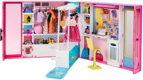 Guarda-Roupa Rosa para Barbie, 30+ Peças, Infantilidades, 3-7 Anos