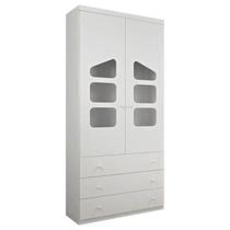 Guarda Roupa Roupeiro 2 Portas Módulo Armário Ludi 100% MDF Branco Guarda Roupa Roupeiro 2 Portas Módulo Armário Ludi 100% MDF Branco
