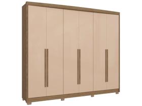 Guarda Roupa / Roupeiro 6 portas 6 gavetas CB03N566 Kappesberg Nogueira e Macadâmia Guarda Roupa / Roupeiro 6 portas 6 gavetas CB03N566 Kappesberg Nogueira e Macadâmia