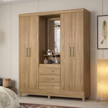 Guarda Roupa Roupeiro Capelinha 04 Portas Pérsia Amêndola Touch Demóbile Guarda Roupa Roupeiro Capelinha 04 Portas Pérsia Amêndola Touch Demóbile