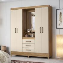 Guarda Roupa Roupeiro Capelinha 04 Portas Pérsia Amêndola Touch Off White Demóbile Guarda Roupa Roupeiro Capelinha 04 Portas Pérsia Amêndola Touch Off White Demóbile