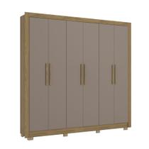 Guarda Roupa Roupeiro Casal com 6 Portas e 2 gavetas CB02M569 Kappesberg