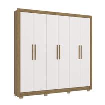 Guarda Roupa Roupeiro Casal com 6 Portas e 3 gavetas CB04M569 Kappesberg Guarda Roupa Roupeiro Casal com 6 Portas e 3 gavetas CB04M569 Kappesberg
