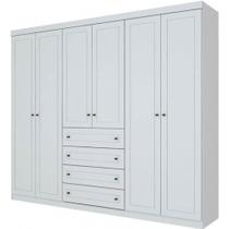 Guarda Roupa / Roupeiro Casal Henn D205-05 6 Portas 4 Gavetas MDP e MDF