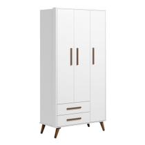 Guarda Roupa Roupeiro Infantil Qencanto 3830 Retrô Qmovi Branco Acetinado Guarda Roupa Roupeiro Infantil Qencanto 3830 Retrô Qmovi Branco Acetinado