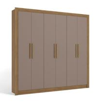 Guarda Roupa / Roupeiro Kappesberg M569 6 Portas e 2 Gavetas Nogueira e Fendi