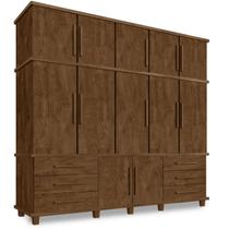 Guarda Roupa Roupeiro Magnólia 5 Portas Malbec