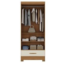 Guarda Roupa Roupeiro Multiuso Smart Versatile 1 Gaveta Sem Portas Cinamomo Off White - Rodial Móveis