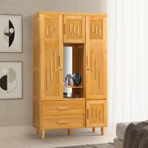 Guarda - Roupa Roupeiro Talismã Capelinha em Madeira Maciça 2,20x1,22 Imbuia Guarda - Roupa Roupeiro Talismã Capelinha em Madeira Maciça 2,20x1,22 Imbuia