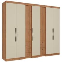 Guarda Roupa / Roupeiro THB Absolut New 7 Portas e 8 Gavetas MDP 233 x 270 x 55cm Guarda Roupa / Roupeiro THB Absolut New 7 Portas e 8 Gavetas MDP 233 x 270 x 55cm