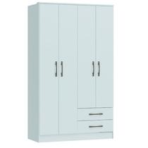 Guarda Roupa / Roupeiro Tóquio 4400A 4 Portas e 2 Gavetas Castro Branco Line Guarda Roupa / Roupeiro Tóquio 4400A 4 Portas e 2 Gavetas Castro Branco Line