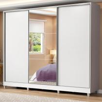 Guarda Roupa Royale Espelho MDF 3 Portas Correr e Pés Madesa Guarda Roupa Royale Espelho MDF 3 Portas Correr e Pés Madesa