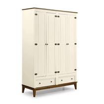 Guarda-Roupa Rústico 4 Portas e 2 Gavetas - Madeira Maciça e MDF Guarda-Roupa Rústico 4 Portas e 2 Gavetas - Madeira Maciça e MDF
