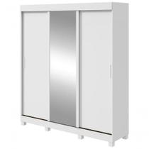 Guarda Roupa Saion 3 Portas 1 Porta Glass 3 Gavetas Branco Guarda Roupa Saion 3 Portas 1 Porta Glass 3 Gavetas Branco