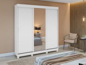 Guarda Roupa Saion 3 Portas com Pés 1 Porta Glass - Lopas Guarda Roupa Saion 3 Portas com Pés 1 Porta Glass - Lopas