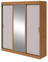 Guarda Roupa Saion 3 Portas com Pés 1 Porta Glass - Lp - Rei de Casa Guarda Roupa Saion 3 Portas com Pés 1 Porta Glass - Lp - Rei de Casa
