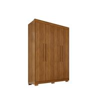 Guarda Roupa Salleto Veneza 4 Portas MDP Cinamomo 235x140x55