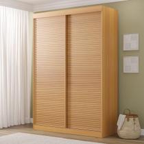 Guarda-Roupa Samambaia 2 Portas Ripado CabeCasa MadeiraMadeira Carvalho