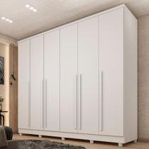 Guarda Roupa Sevila com 6 Portas 8 Gavetas e 10 Pés Inclusos Tcil