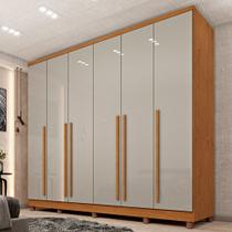 Guarda Roupa Sevila com 6 Portas 8 Gavetas e 10 Pés Inclusos Tcil