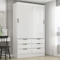 Guarda Roupa Sevilha 2 Portas 6 Gavetas Carioca Móveis