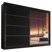 Guarda Roupa Sevilha 2 Portas de Correr Casal 6 Gavetas MDF Mademarcs Guarda Roupa Sevilha 2 Portas de Correr Casal 6 Gavetas MDF Mademarcs