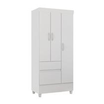 Guarda Roupa Solteiro 03 Portas Wind Branco Rosa Flex Demobile