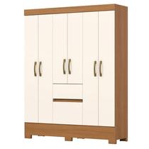 Guarda Roupa Solteiro 06 Portas 02 Gavetas Alexandre BS04 Cinamomo Off White - Henn - Briz Guarda Roupa Solteiro 06 Portas 02 Gavetas Alexandre BS04 Cinamomo Off White - Henn - Briz