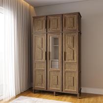 Guarda-Roupa Solteiro 1 Espelho 6 Portas e Cabideiros Guarda-Roupa Solteiro 1 Espelho 6 Portas e Cabideiros