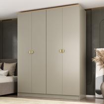 Guarda-roupa Solteiro 100% Mdf 4 Portas Brescia