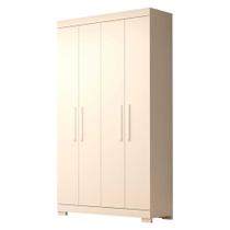 Guarda Roupa Solteiro 100% MDF 4 Portas Lana Prime Branco - ACP MÓVEIS Guarda Roupa Solteiro 100% MDF 4 Portas Lana Prime Branco - ACP MÓVEIS