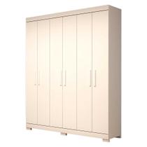 Guarda Roupa Solteiro 100% MDF 6 Portas Lana Branco - ACP MÓVEIS Guarda Roupa Solteiro 100% MDF 6 Portas Lana Branco - ACP MÓVEIS