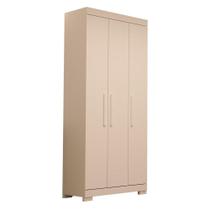 Guarda Roupa Solteiro 100% Mdf Flex Color 3 Portas 2 Gavetas Lana Acp Móveis Branco/Rosa/Azul/Lilás