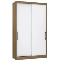 Guarda Roupa Solteiro 135cm 2 Portas 3 Gavetas Delphi Avelã/Branco L01 - Mpozenato Guarda Roupa Solteiro 135cm 2 Portas 3 Gavetas Delphi Avelã/Branco L01 - Mpozenato