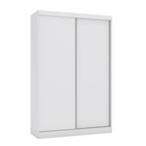 Guarda-roupa Solteiro 143cm 2 Portas de Correr Sliding Kappesberg - Branco