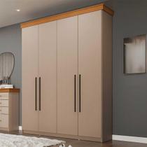 Guarda Roupa Solteiro 1,52m c/ 4 Portas e 2 Gavetas 100% MDF