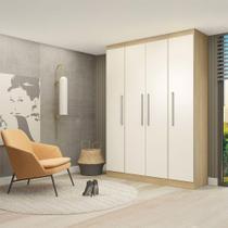 Guarda Roupa Solteiro 160x218cm Modulado Selene 3 Peças Menu Marrom