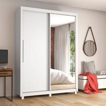 Guarda-roupa Solteiro 2 Portas 1 Porta Espelhada com Pés Royale 100% MDF