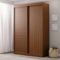 Guarda-Roupa Solteiro 2 Portas 1 Porta Ripada Samambaia CabeCasa MadeiraMadeira Freijó