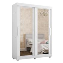 Guarda Roupa Solteiro 2 Portas 3 Gavetas 4 Espelhos Assis